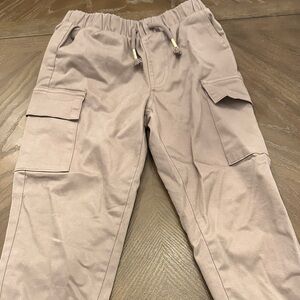 Kids' Casual Cargo Pants in Light Tan